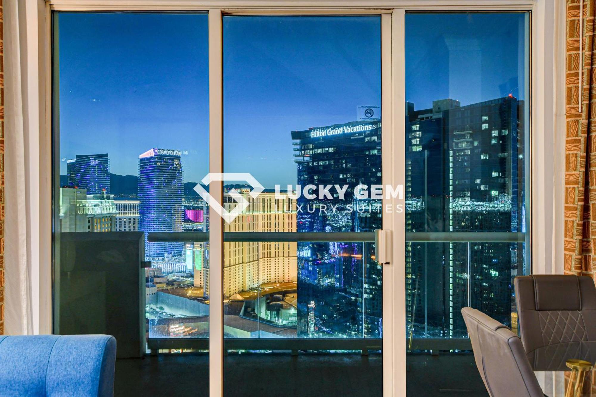 Lucky Gem Penthouse & Luxury Suites At Signature Resort, Balcony Strip View 3505 Las Vegas Bagian luar foto