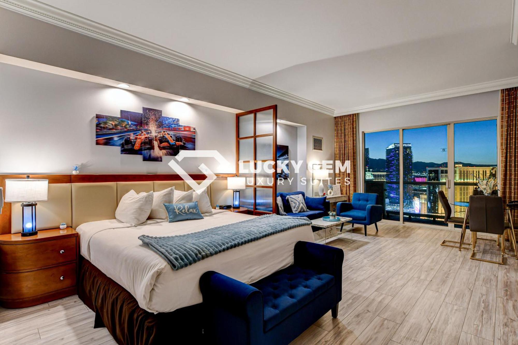 Lucky Gem Penthouse & Luxury Suites At Signature Resort, Balcony Strip View 3505 Las Vegas Bagian luar foto